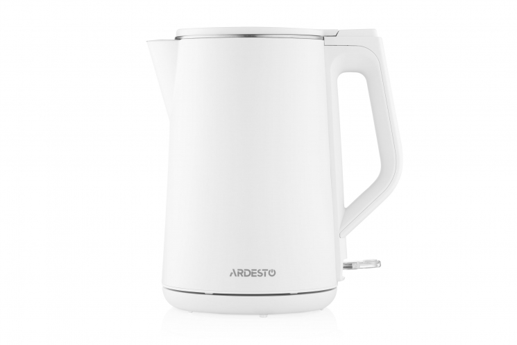 Електрочайник Ardesto EKL-X50 1.5л, Strix, подвійні стінки, білий глянець